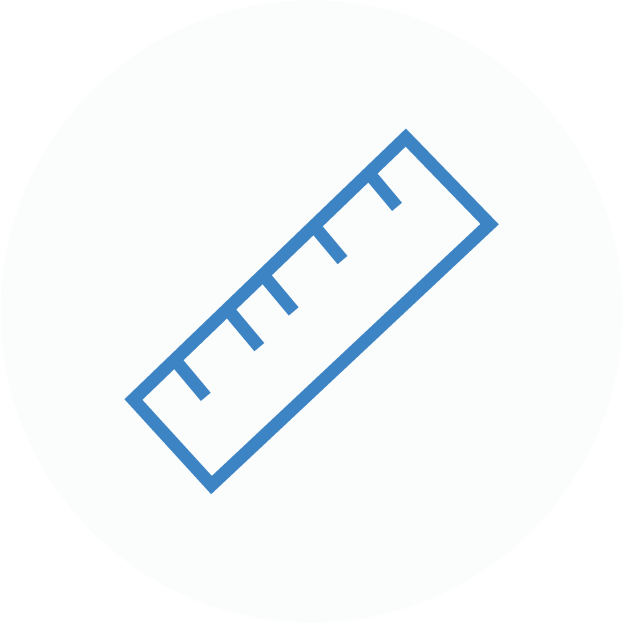 36" Coverage Rib Spacing: 3/4" | Rib Spacing: 12"